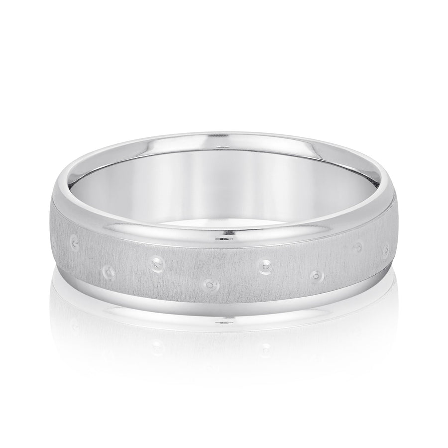 Lightweight 7 Millimeter Men's Wedding Band Ring in Polished Finish