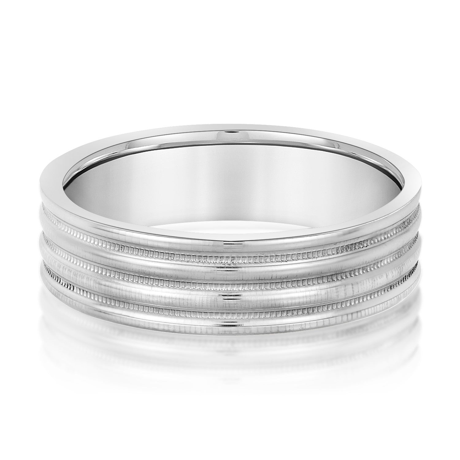 Lightweight 5 Millimeter Men's Wedding Band Ring in Polished Finish