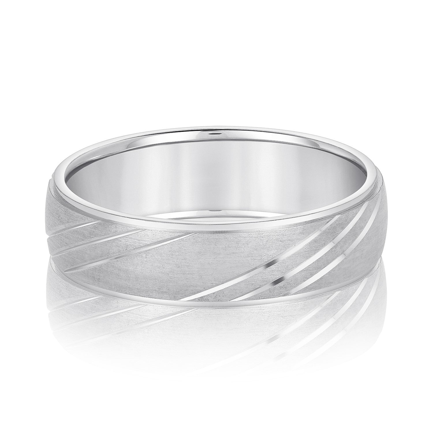 Classic 8 Millimeter Men's Wedding Band in Polished Finish