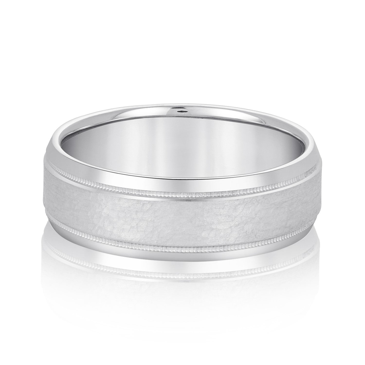 Classic 8 Millimeter Men's Wedding Band in Polished Finish