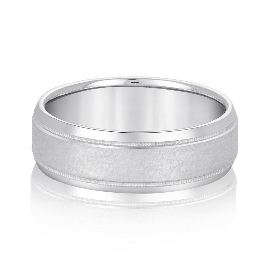 Lightweight 7 Millimeter Men's Wedding Band Ring in Polished Finish