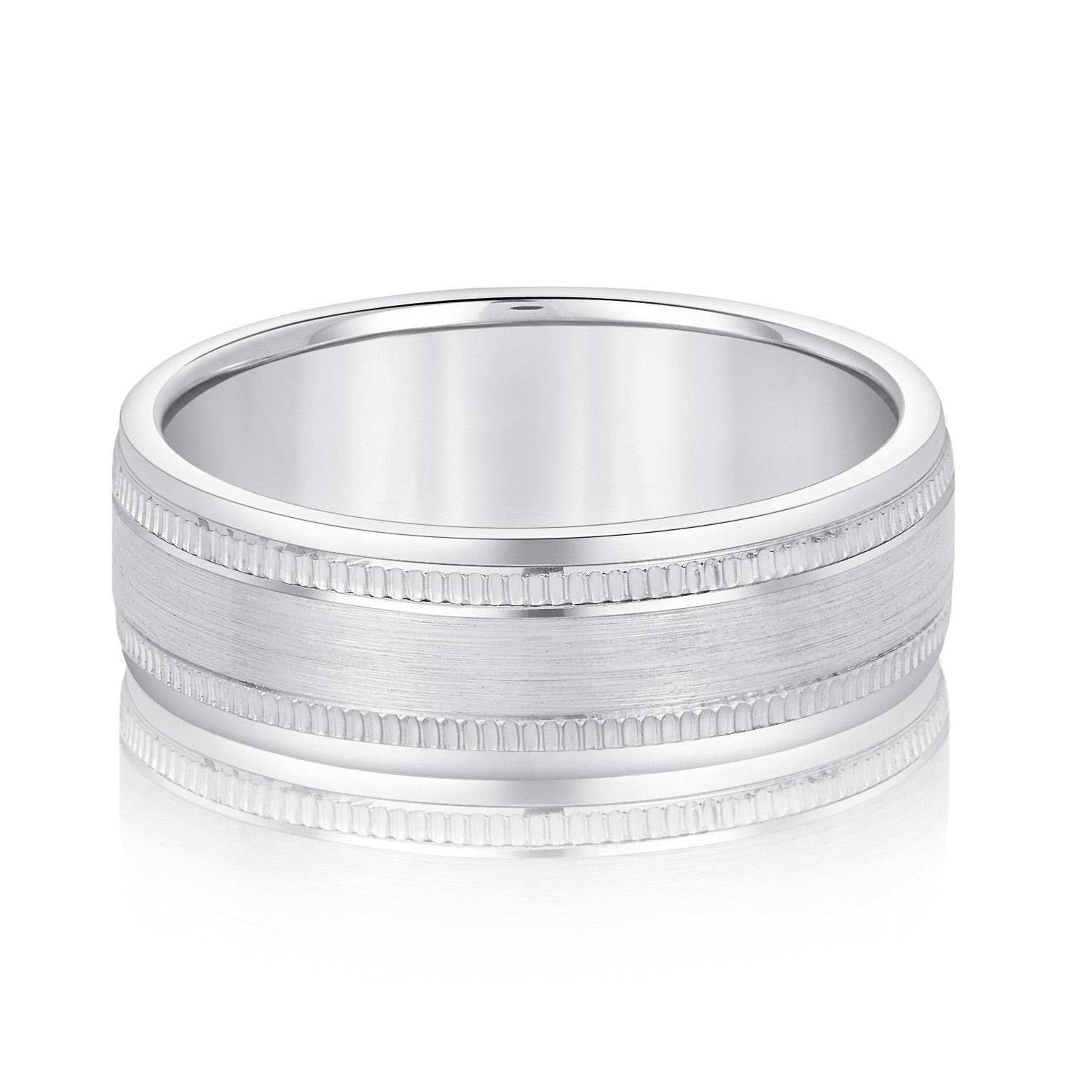 Classic 7 Millimeter Men's Wedding Band in Polished Finish - Comfort Fit Design