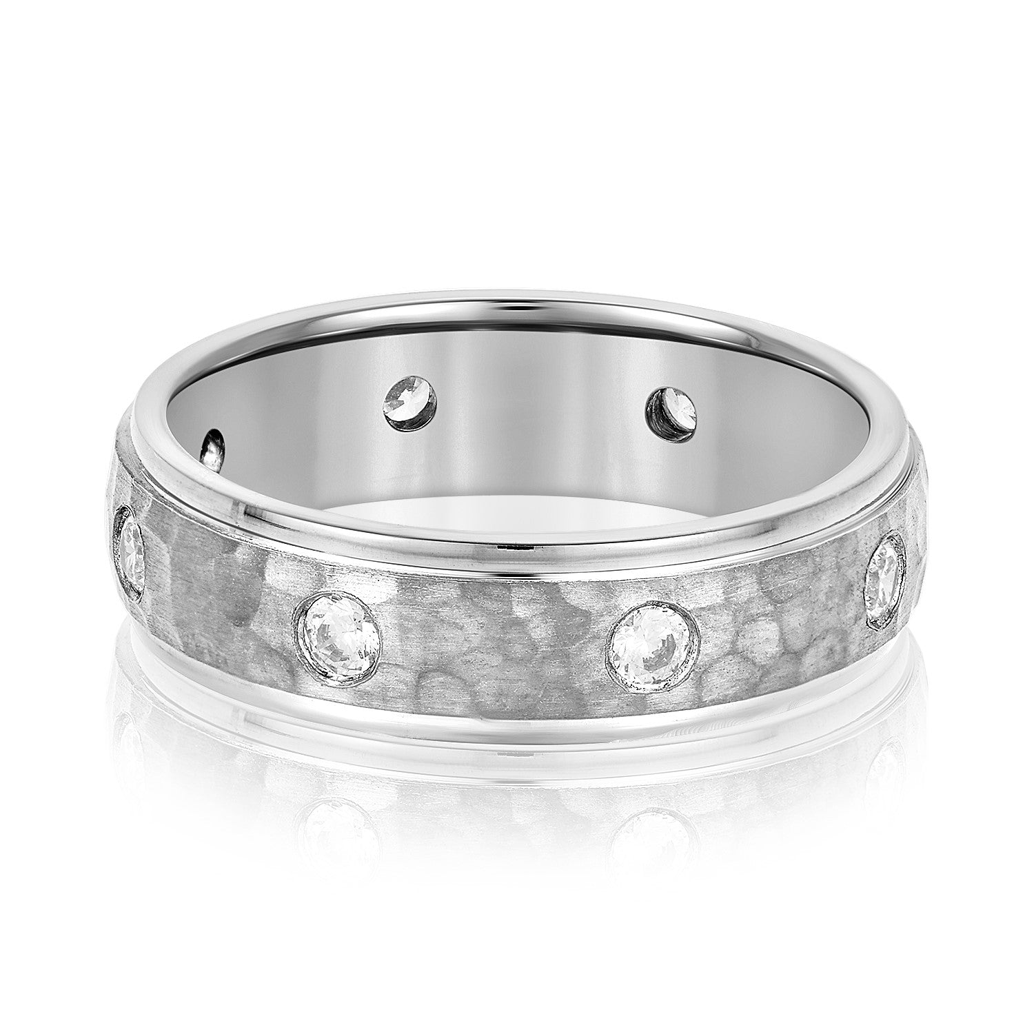 Heavyweight Men's Diamond Band Ring with 1/2 Carat Total Weight SI1-SI2 G-H Diamonds
