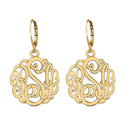 25MM MONOGRAM LEVER BACK EARRING - Image 5
