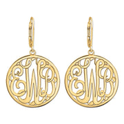 25MM MONOGRAM LEVER BACK EARRING - Image 3