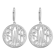 25MM MONOGRAM LEVER BACK EARRING - Image 2