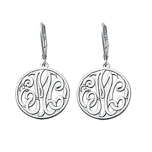 25MM MONOGRAM LEVER BACK EARRING - Image 5