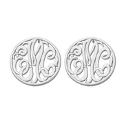20MM MONOGRAM POST & CLUTCH EARRING - Image 2