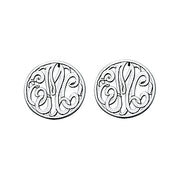 20MM MONOGRAM POST & CLUTCH EARRING - Image 5
