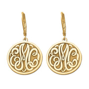 25MM MONOGRAM LEVER BACK EARRING - Image 3