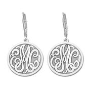 25MM MONOGRAM LEVER BACK EARRING - Image 2