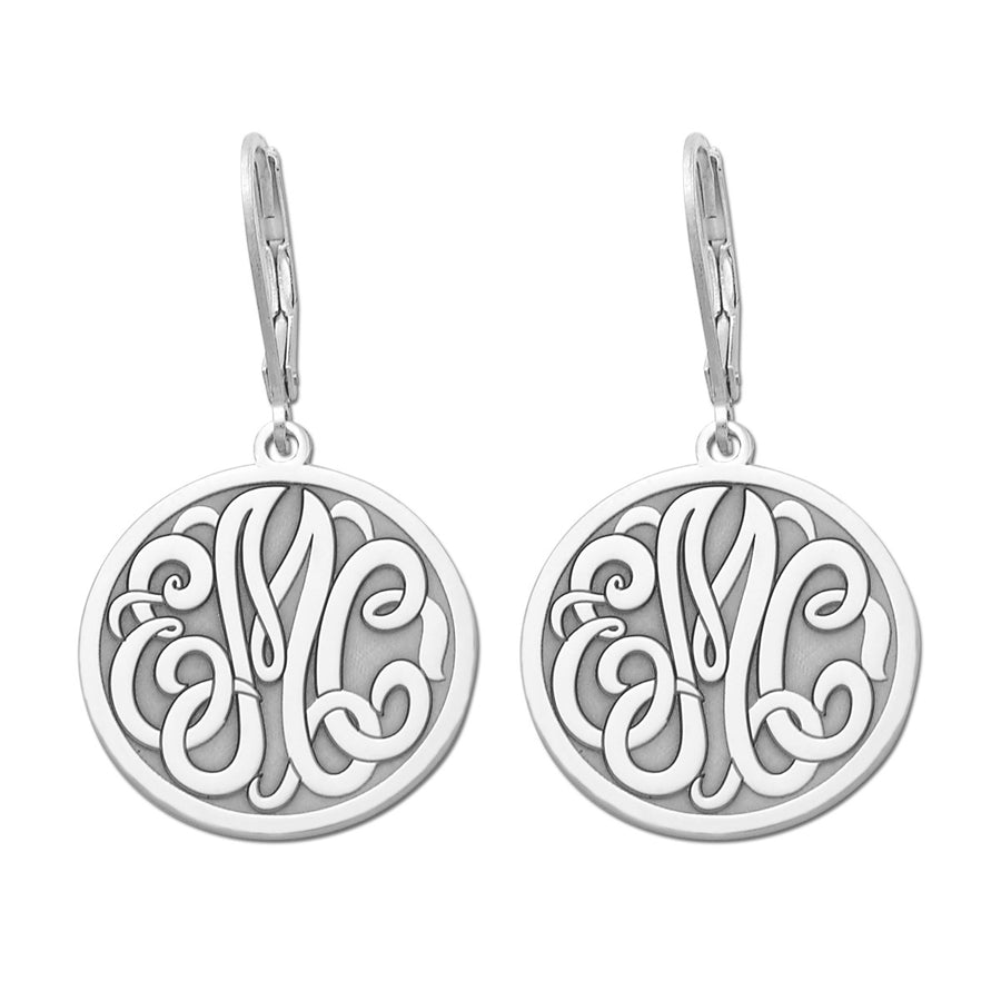 25MM MONOGRAM LEVER BACK EARRING - Image 2
