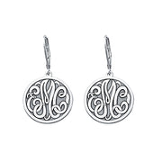 25MM MONOGRAM LEVER BACK EARRING - Image 4