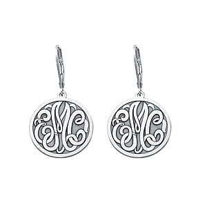 25MM MONOGRAM LEVER BACK EARRING - Image 4
