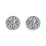 20MM MONOGRAM CLUTCH & POST EARRING - Image 5