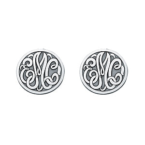 20MM MONOGRAM CLUTCH & POST EARRING - Image 5