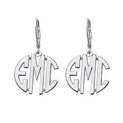 25MM LEVER BACK MONOGRAM EARRING - Image 3