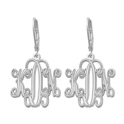 25MM LEVER BACK MONOGRAM EARRING - Image 2