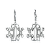 25MM LEVER BACK MONOGRAM EARRING - Image 4